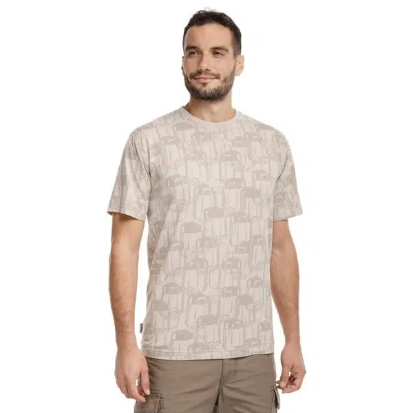 Bushman Pánské tričko Robson, stone XL