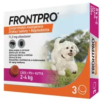 FRONTPRO® antiparazitární žvýkací tablety pro psy (2-4 kg) 11,3 mg 3 kusy
