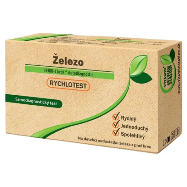 VITAMIN STATION Rychlotest železo samodiagnostický test 1 kus