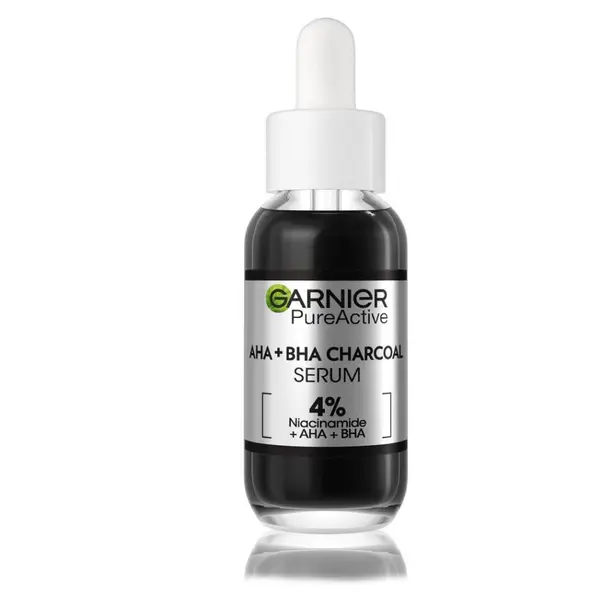 GARNIER Pure Active pleťové sérum AHA + BHA Charcoal Serum 30 ml