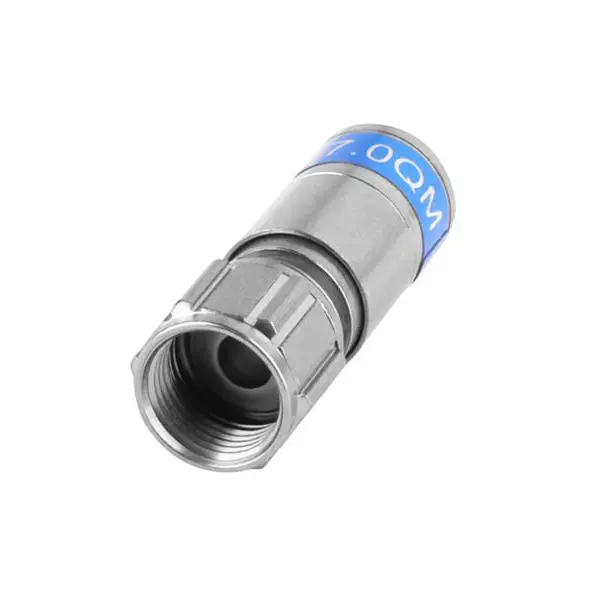 Vodotěsný lisovací konektor CABELCON F-6-TD QM 7.0 W/O O-RING RG6 1,13 TD