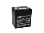 Baterie olověná 12V 5.0Ah GETI