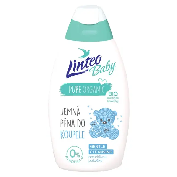 LINTEO Baby Pěna do koupele s Bio měsíčkem lékařským 425 ml