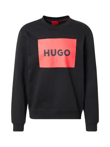 HUGO Mikina 'Duragol'  ohnivo červená / čierna