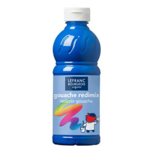 Temperová barva Lefranc Redimix 500ml – 010 Cyan