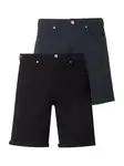 JACK & JONES Nohavice 'JPStrick Dylan'  námornícka modrá / čierna