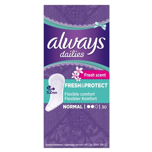 ALWAYS Fresh&Protect Normal Fresh Intimní vložky 30 ks