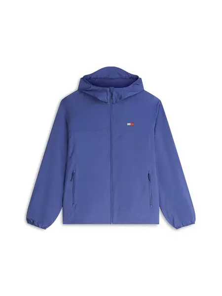 Tommy Jeans Prechodná bunda 'Packable Ripstop Relaxed Hooded'  kráľovská modrá