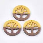 Resin & Walnut Wood Pendants
