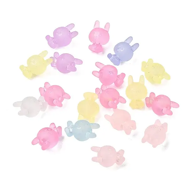 Frosted Transparent Acrylic Beads