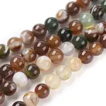 Natural Striped Agate/Banded Agate Beads Strands