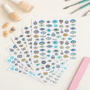 6 Sheets 3 Styles PET Nail Art Stickers
