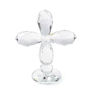 Natural Quartz Crystal Cross Figurines