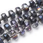Electroplat Glass Beads Strands