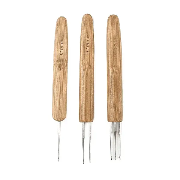3Pcs 3 Styles Iron Crochet Hooks