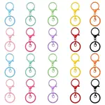 20Pcs 10 Colors Spray Painted Iron Key Rings