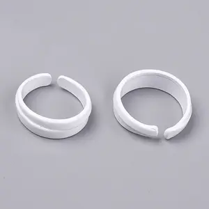 Spray Painted Alloy Cuff Rings