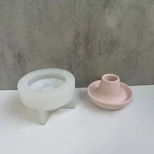 DIY Round Candlestick Silicone Molds