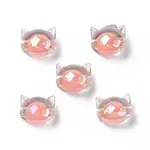 UV Plating Rainbow Iridescent Acrylic Beads