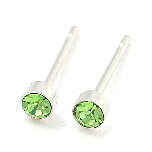 Rack Plating Brass Micro Pave Cubic Zirconia Stud Earring