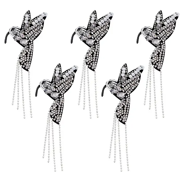 5Pcs Felt Glass Beads Ornament Accessories
