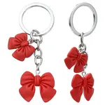 Resin Bowknot Pendant Keychains