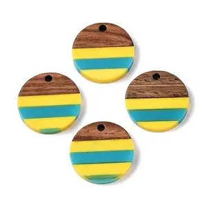 Epoxy Resin & Walnut Wood Pendants
