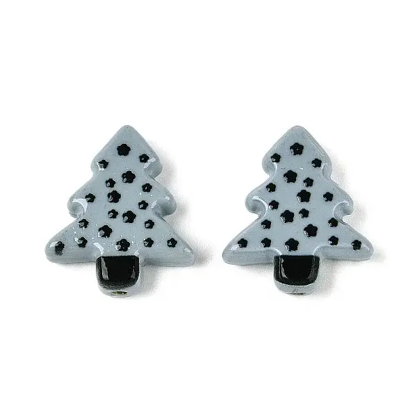 Christmas Printed Opaque Resin Beads