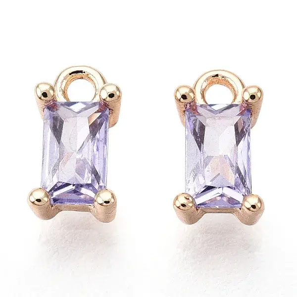 Brass Cubic Zirconia Charms