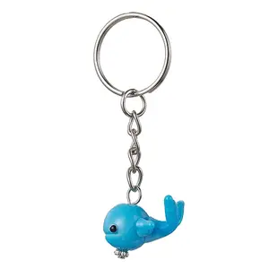 Whale Handmade Lampwork Pendant Keychains
