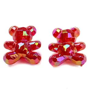 UV Plating Acrylic Faceted Beads