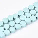 Spray Painted Non-magnetic Synthetic Hematite Beads Strands