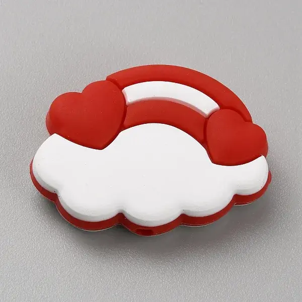 Cloud & Rainbow Food Grade Eco-Friendly Silicone Beads