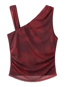 MANGO Top 'MARA'  červená / bordová