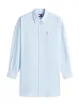 Tommy Jeans Košeľové šaty  svetlomodrá / biela