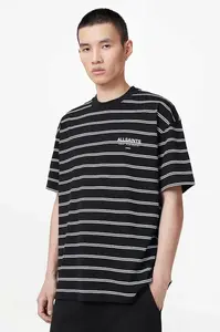 AllSaints  tričko pánské bavlněné UNDERGRND STRIPE SS