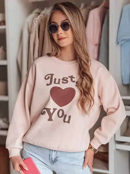 Dámska oversize mikina s potlačou FEELME