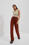 Marisse Women's Trousers L-Sp-4013 Brown
