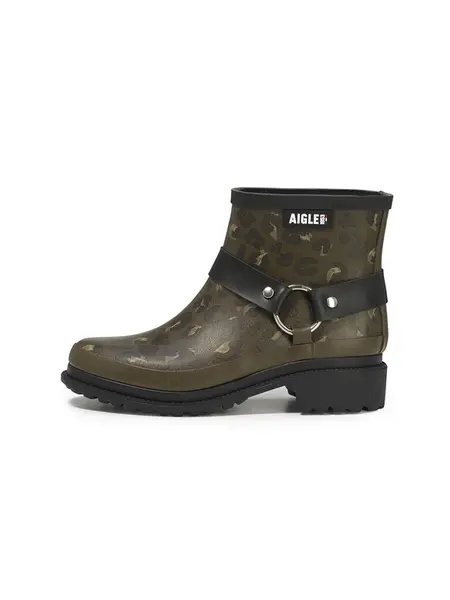 AIGLE Gumáky 'Macadames'  kaki / olivová / čierna