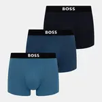 BOSS boxerky pánske bavlnené s elastanom Trunk 3P BOSS ONE 3-pak