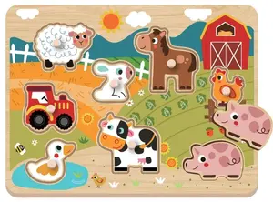 2Kids Toys Puzzle Farma, 9 dílů