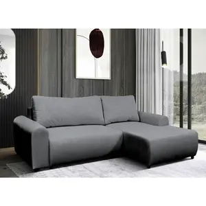 MID.YOU ROHOVÁ SEDAČKA, textil, šedá
