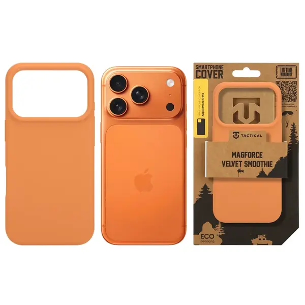 Zadní kryt Tactical MagForce Velvet Smoothie pro Apple iPhone 17 Pro, agent orange
