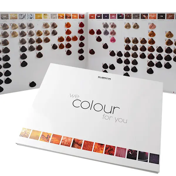 Vlasový vzorník barev Subrina Professional Colour Chart (433021) + dárek zdarma