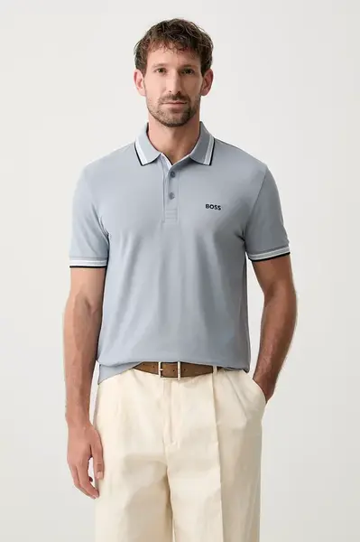 BOSS Green polo tričko pánske bavlnené Paddy