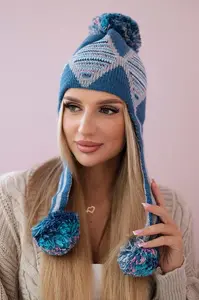 Dámská kšiltovka s dlouhými ušima Eunika K322 jeans