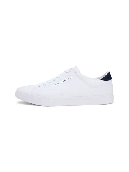 TOMMY HILFIGER Nízke tenisky  tmavomodrá / biela
