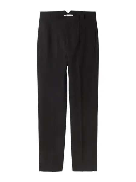 TOM TAILOR DENIM Nohavice s pukmi  čierna