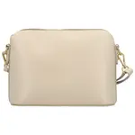 Dámská kožená crossbody kabelka béžová - Delami Jeffrey