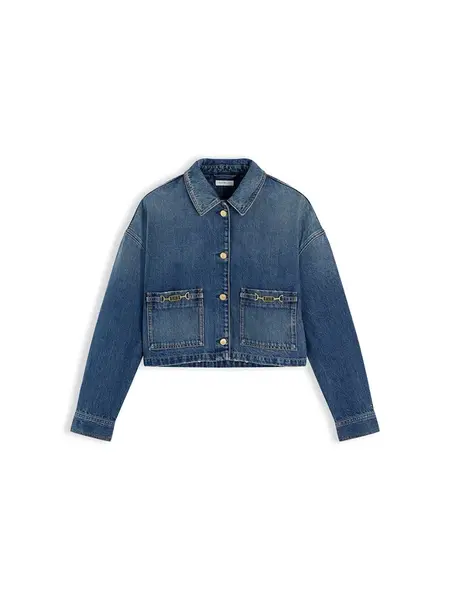 TOMMY HILFIGER Prechodná bunda  modrá denim